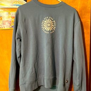 Vans Off The Wall artistic periwinkle blue crew neck sweatshirt size L